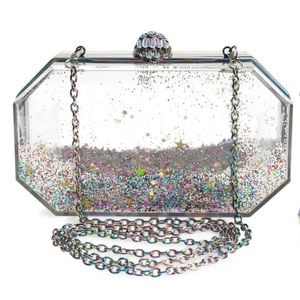 NEW WITH TAGS KURT GEIGER ACRYLIC CLUTCH!